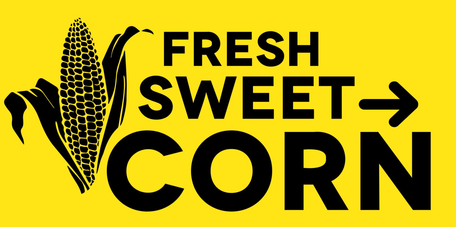 Fresh Sweet Corn Business Banner Etsy