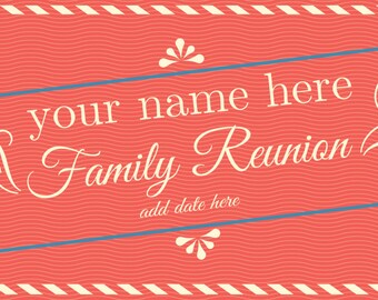 Family Reunion Banner Etsy