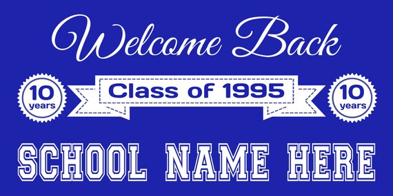 Welcome Back Class Reunion Banner | Etsy