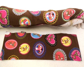 warm gloves with deer, flowers, deer, and heart, arm warmers made of soft organic cotton, jersey, to dresses, the popular gift