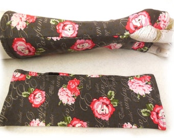 Scented roses, red brown, finely and warmly, gloves, these chic arm warmers are open gloves finely and warmly, gloves, the popular gift