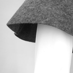 Anthrazit Schwarz Wollwalk Hüftrock A Form wertvoller italienischer Schurwolle warm passfreudig winddicht mit doppelter Passe das Geschenk Bild 10