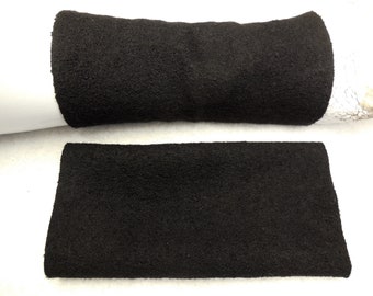Muffole, guanti, lana cotta morbida, Manicotti, ideali per abiti o Su un maglione tirolese finemente cotto Tessuto di lana molto costoso