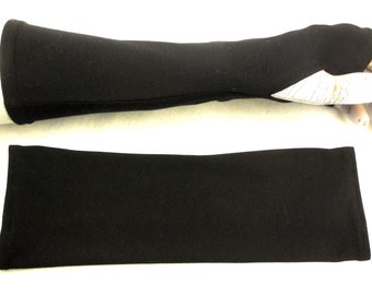 Petra gloves thin fine arm warmers tender, these chic gloves yield with your thumb hole finger-free gloves, the popular gift in deep black