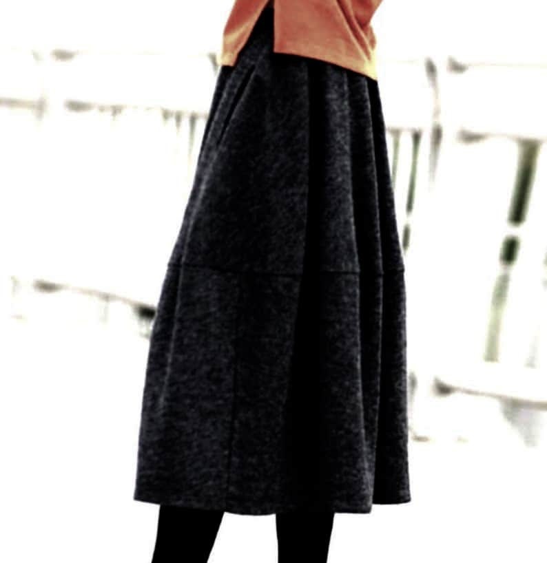 Italy quality wool, warm skirt in A shape, boiled wool happy fitting soft windproof with double belt the popular gift image 10