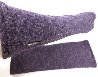weiche warme Handschuhe flauschige Strickwolle Feingewirke, ideal zu Kleidern, unter o. über einen dünnen Pulli leichte Armstulpen, Geschenk