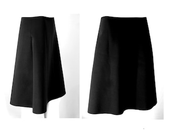 Soft and stretchy skirt, beautiful feminine form wonderful comfortable skirt through the wide band with pleasant fits inside gift in black