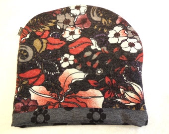 4 saisons bonnet, beanie 2-face Bonnet souple et réversible en forme de bonnet de fine, tricot doux avec bord roulé sans couture cadeau