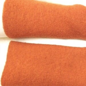 Valencia, wool, gloves, wool arm warmers softly wrist, Tyrolean cooked wool very expensive fabric, The popular gift Orange