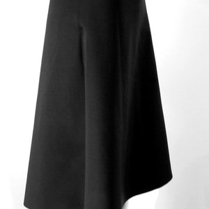Soft and stretchy skirt, beautiful feminine form wonderful comfortable skirt through the wide band with pleasant fits inside gift in black image 3