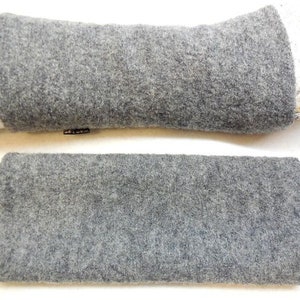 Valencia, wool, gloves, wool arm warmers softly wrist, Tyrolean cooked wool very expensive fabric, The popular gift Gray