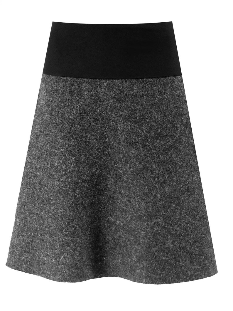 Italy quality wool, warm skirt in A shape, boiled wool happy fitting soft windproof with double belt the popular gift, last offer image 3