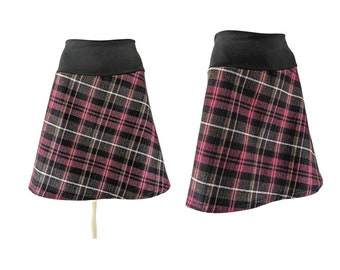 Soft warm, hip skirt A shape precious Italian virgin wool strong, windproof with double, the popular gift chequers