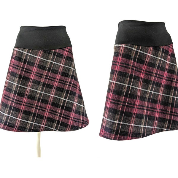 Soft warm, hip skirt A shape precious Italian virgin wool strong, windproof with double, the popular gift chequers