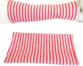 gants doucement chauds de mitaines jogging femme, jambières à rayures Coton pour le jogging idéal pour les robes ou sur un pull fin, cadeau