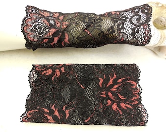 Puls gloves floral lace soft and elastic arm warmers  Ideal to dresses or over a thin sweater  Elastic, slightly formed and fits good