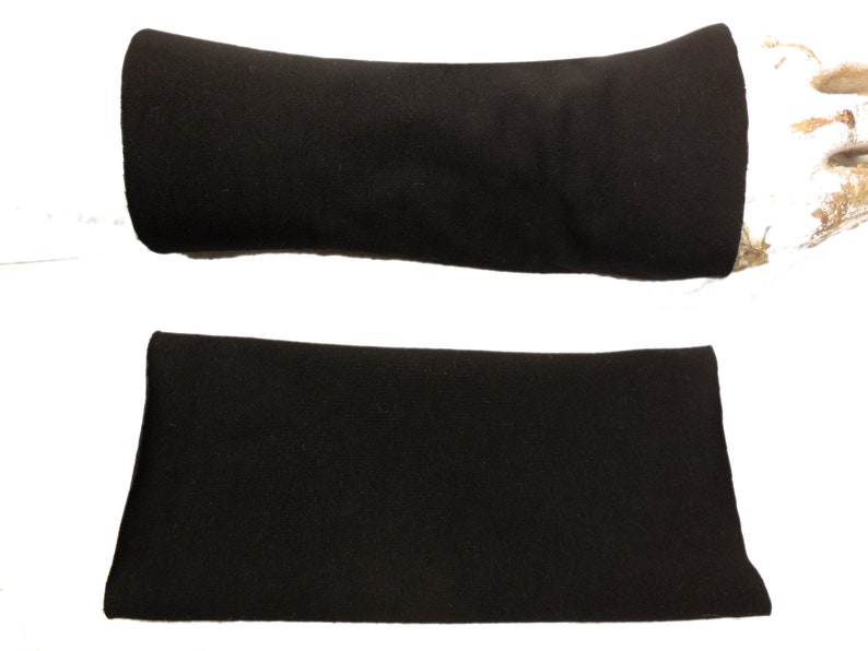 zwarte puls warmers voor joggen Ideaal voor jurken met korte mouwen, voor, jersey, softly, arm warmers handschoenen afbeelding 4