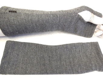 Finely and warmly, gloves, knitting yarn, wool jersey arm warmers, Ideal for dresses or a thin sweater The popular gift