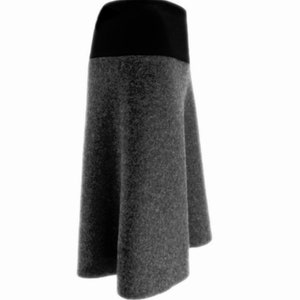 Italy quality wool, warm skirt in A shape, boiled wool happy fitting soft windproof with double belt the popular gift, last offer image 2