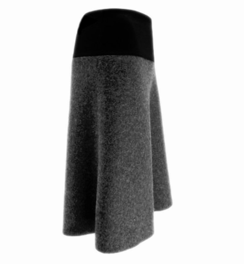 Italy quality wool, warm skirt in A shape, boiled wool happy fitting soft windproof with double belt the popular gift, last offer image 2