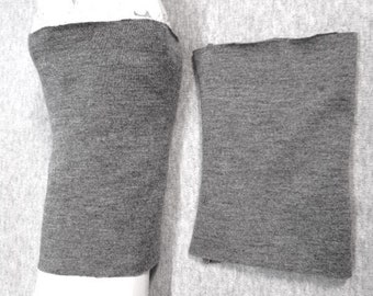 Caldo guanti da jogging grigi, scalda-impulsi, maglia morbida, durevole, di qualità.  Ideale per abiti, o un maglione