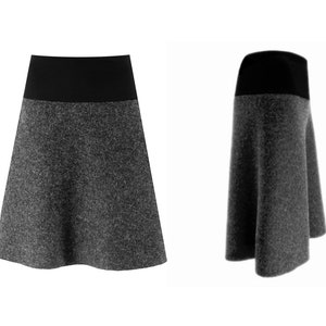 Italy quality wool, warm skirt in A shape, boiled wool happy fitting soft windproof with double belt the popular gift, last offer