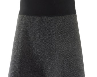 Italy quality wool, warm skirt in A shape, boiled wool happy fitting soft windproof with double belt the popular gift, last offer