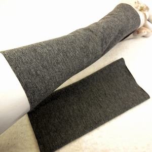 Jogging ride bicycle Grey pulse warmers for jogging and buying, for short sleeved dresses, for Pull on or over a sweater, a gift in grey