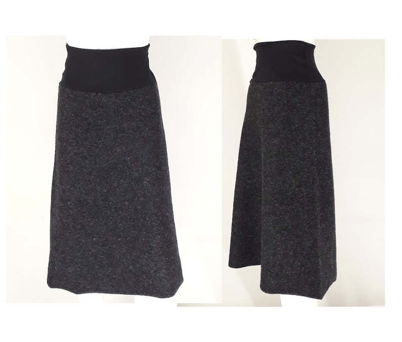 Italy quality wool, warm skirt in A shape, boiled wool happy fitting soft windproof with double belt the popular gift, last offer 70