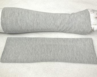 Grey jogging, arm warmers, warm wrists,  pulse warmer, soft, durable, quality cotton, gants The popular gift  to dresses or over a sweater