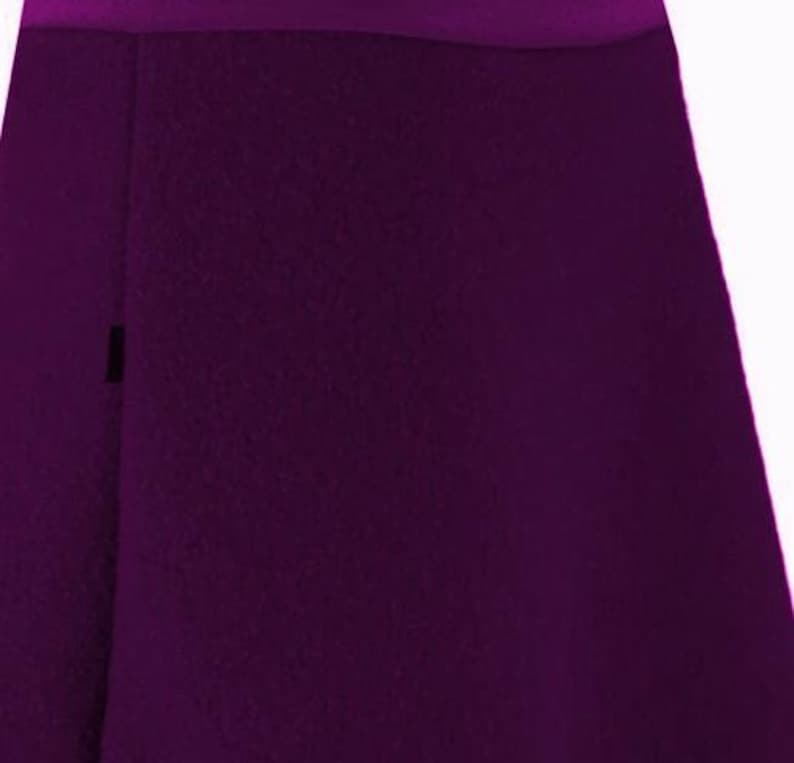 Vuurverwarmer, heuprok A vorm zachter wollwalk scheerwol happy fitting warm winddicht met dubbel juk het populaire cadeau, laatste aanbod Violett