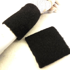 Wool, gloves, softly, arm warmers, wrist warmers, soft cooked wool, arm warmers, Warm and comfortable to wear, expensive fabric, black gift