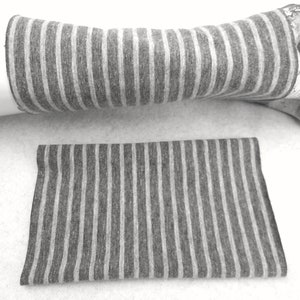Jogging ride bicycle cotton puls arm warmers wrist, grey striped pulse warmers for jogging