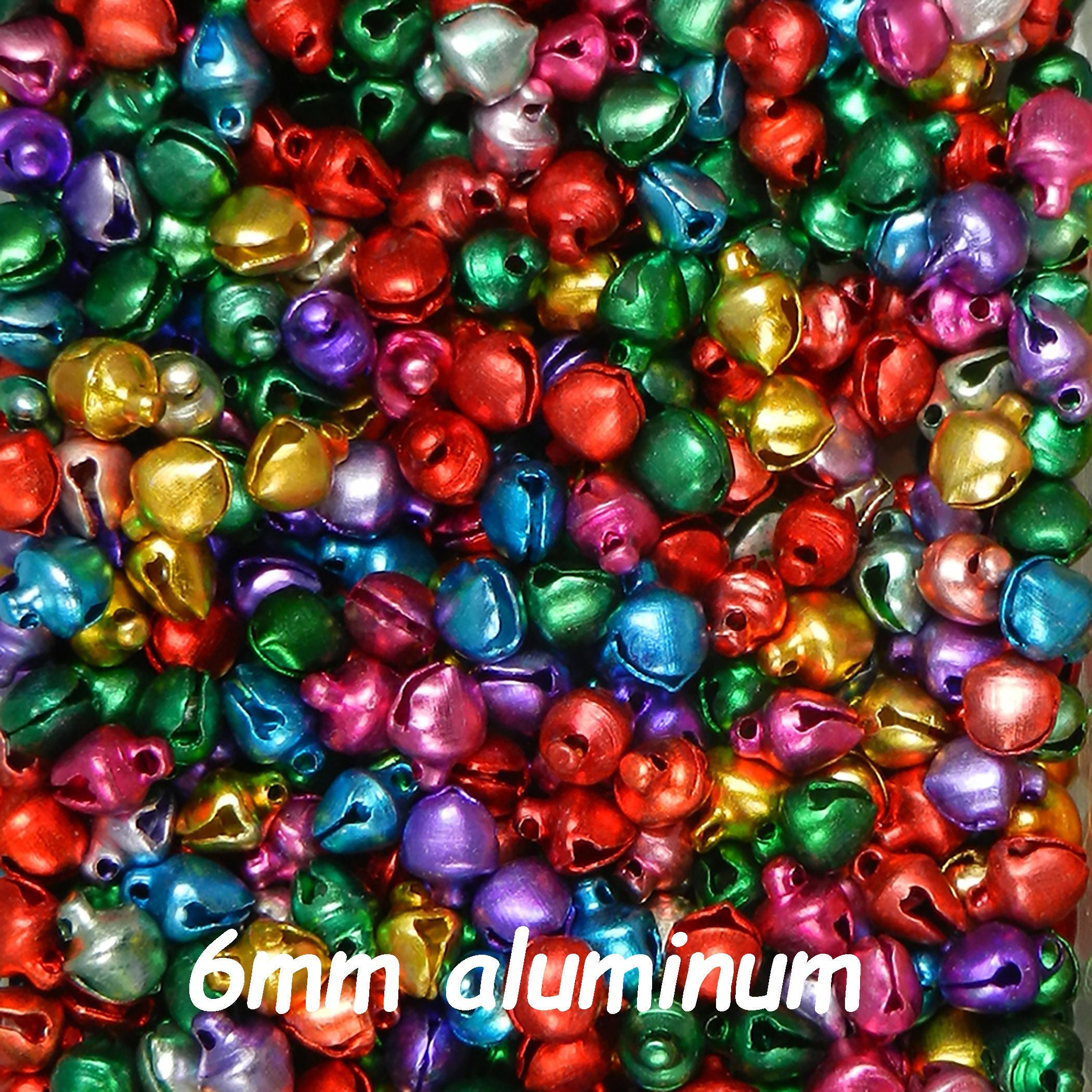 0.5 Inch 13mm Small Mini Craft Jingle Bells Charms 48 Pieces