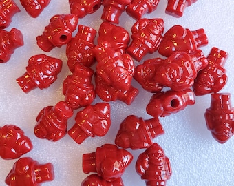 SANTA Beads. Christmas Trinkets, Christmas Santa, Christmas Beads, Christmas Decor, Christmas Crafts, I Spy Trinkets