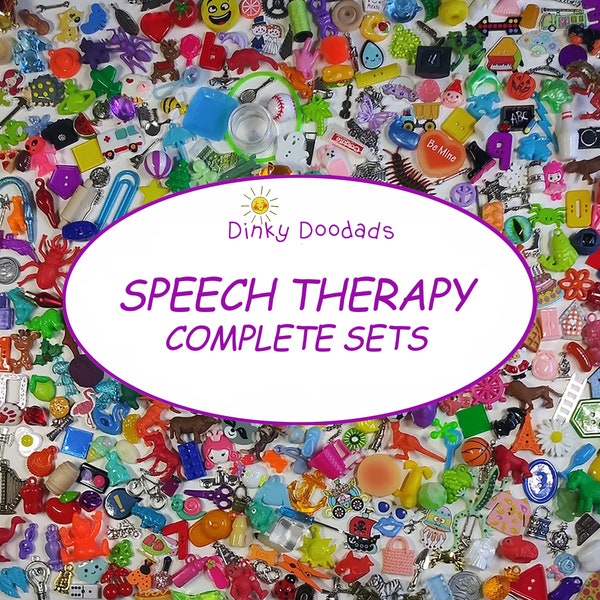 SPEECH THERAPY TRINKETS - Speech Therapy Minis - Fun Speech Therapy Materials - mini objects - Speech Pathologist - Speech and Language