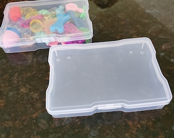 PLASTIC STORAGE BOXES - Containers-4.5x6.5-Translucent containers for organizing-small parts storage