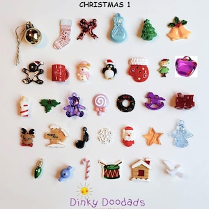 NINNE DI NATALE, miniature, giocattoli per borse I Spy, ornamenti, calendari dell'Avvento, giochi. Piccoli gingilli.