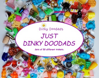 TRINKETS for COLLECTING, TEACHING, games and more.   Up to 400 Dinky Doodads for collecting, games, color sorting, I Spy, sensory bins