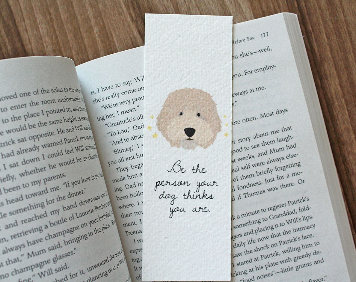 Wheaten Terrier Bookmark Golden Doodle Bookmark Be The Etsy