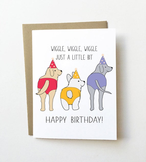 Dog Birthday Card Cute Birthday Card Funny Birthday Card for - Etsy Dog Birthday Card Cute Birthday Card Funny Birthday Card for - Etsy