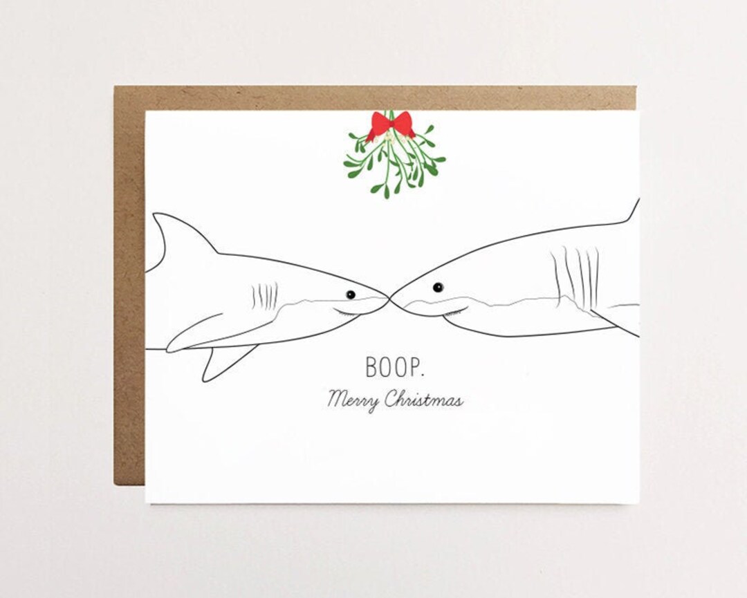 Shark Christmas Card 