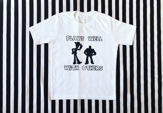 Plays Well With Others Toy Story Kids Shirt Il_570xn