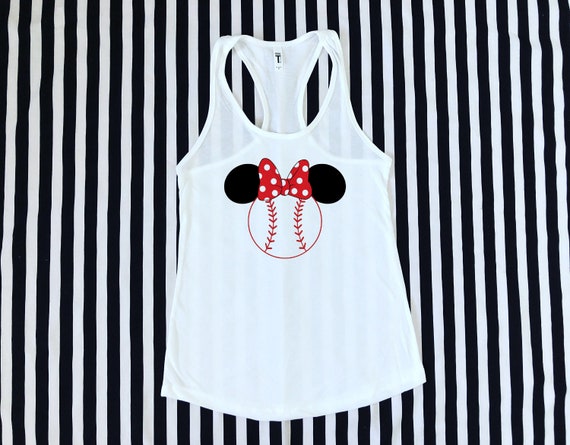 Basebal Minnie Mouse Tank Top Il_570xn