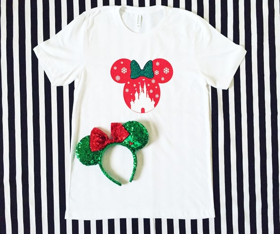 Disney Christmas Castle Tee Il_570xn