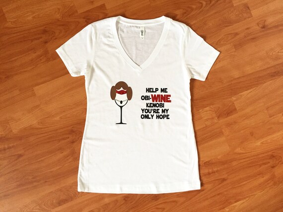 Princess Leia Star Wars Food and Wine Woman's Tank Tee Star Wars Il_570xn
