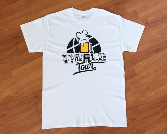 Epcot World Tour Drinking Food and Wine festival Mens Shirt Il_570xn