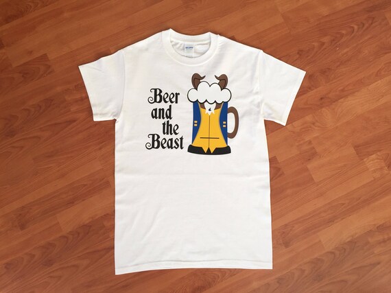 Beer And The Beast Beauty And The Beast Drinking Men's Tee Il_570xn