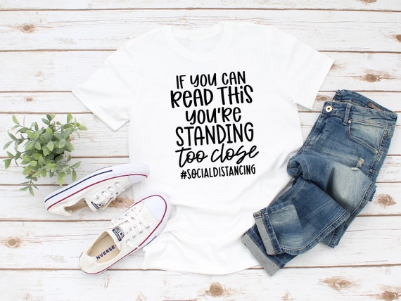 6 Feet Keep Your Distance Woman's Tee Il_570xn