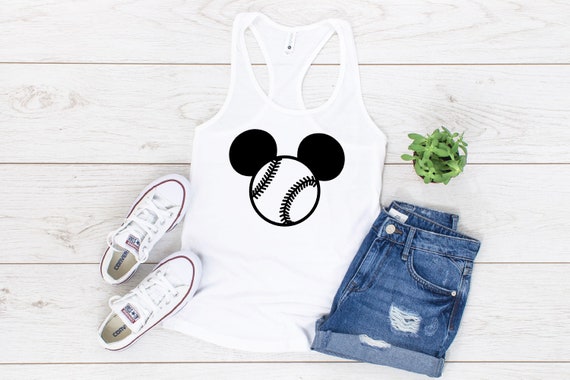 Baseball Mickey Mouse Tank Top Il_570xn